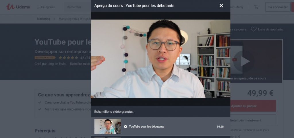 YouTube pour débutant