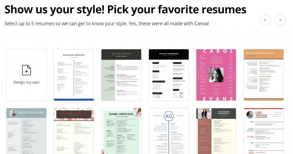 créer un cv facilement en ligne avec canva