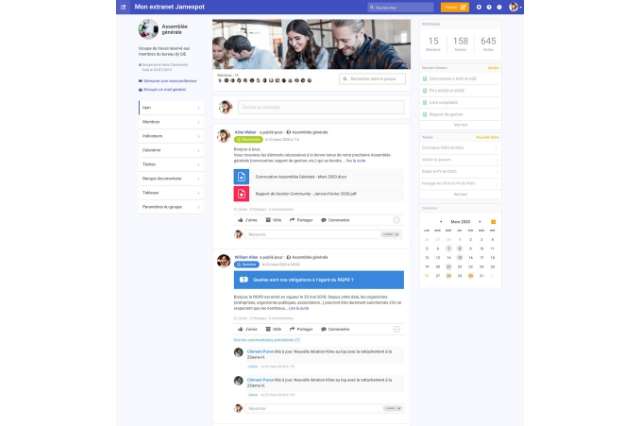 réseau social d'entreprise jamespot