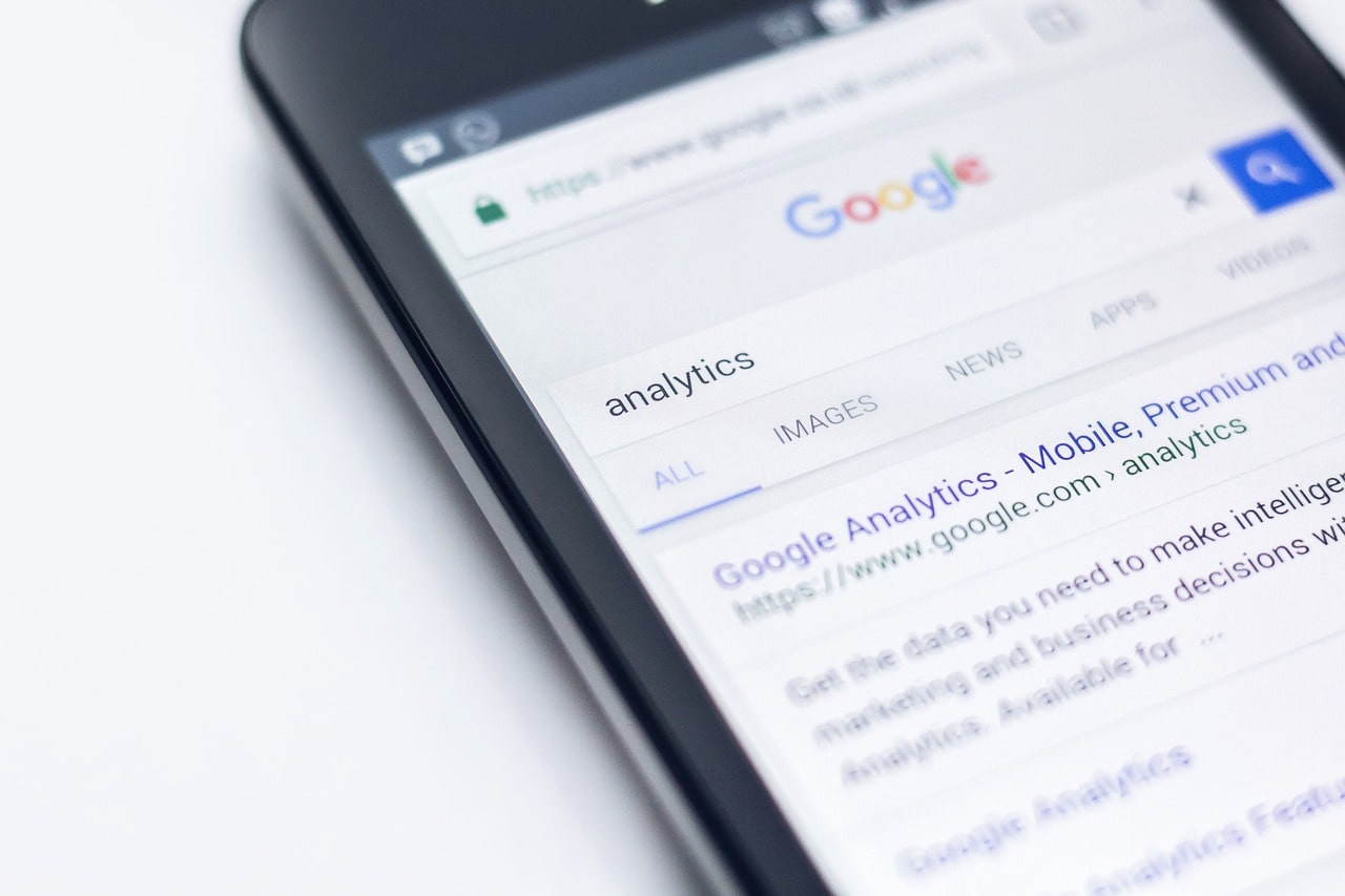 Recherche Google Analytics sur smartphone