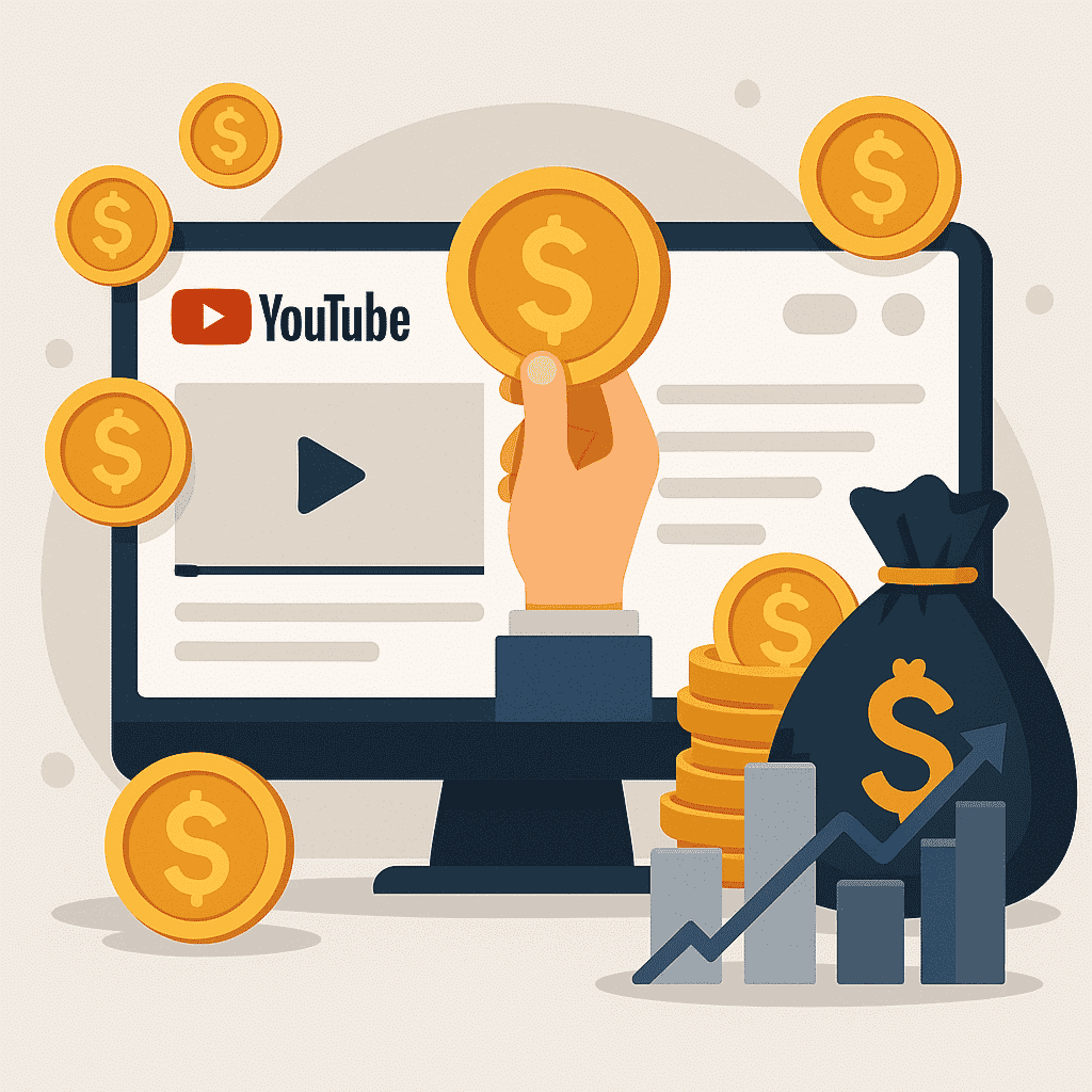 Monétisation YouTube, revenus et stratégie